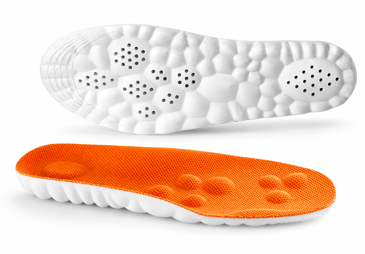 Insole pair top and bottom view